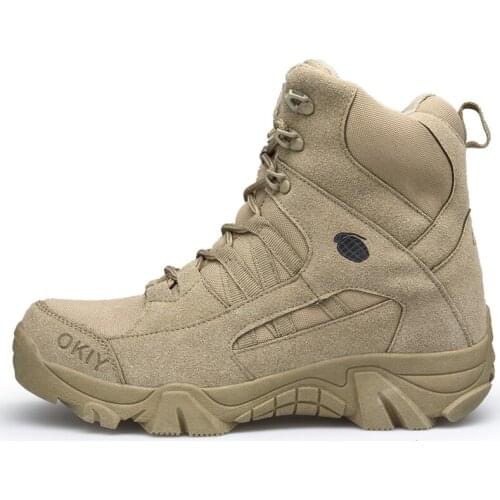 Military Boots Outdoor Male Hiking Boots Men Special Force Desert Tactical Combat Ankle Boots Men Work Boots 46 Botas De Hombre