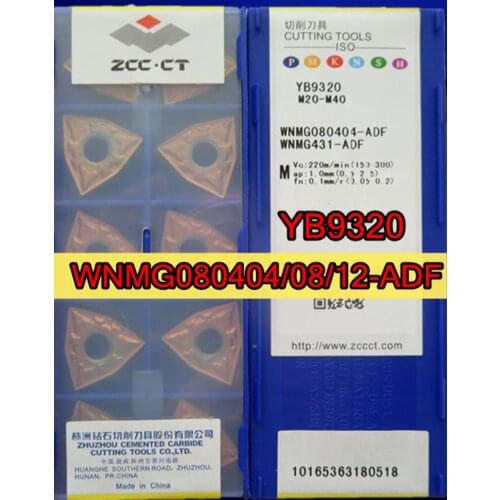 WNMG080404 WNMG080408 WNMG080412 ADF YB9320 100% original Zcc.ct Carbide insert Processing: stainless steel