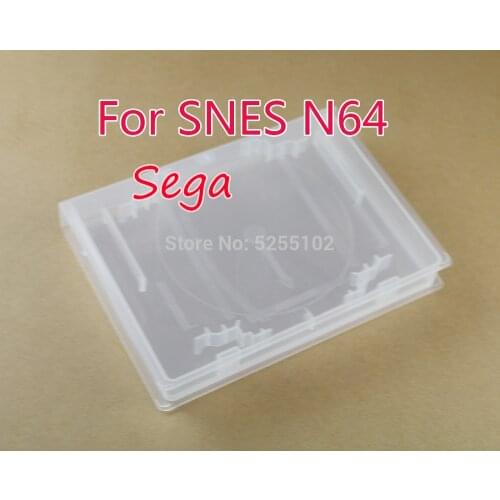 1PCS Box Game Card Cartridge CD DVD Protector Case Transparent For N64/SNES (US)/Sega Genesis/MegaDrive Universal Shell