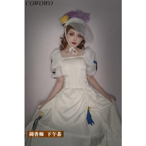 Anime! Identity V Vera Nair Afternoon Tea Game Suit Elegant Dress Uniform Cosplay Costume Halloween Party Role Play Clothing NEW