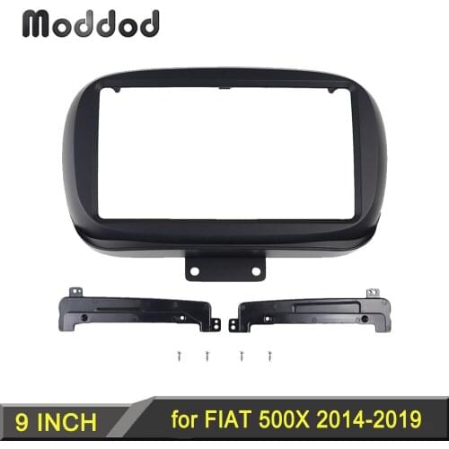 Car Radio Fascia for FIAT 500X 2014-2019 Stereo DVD Player Install Surround Trim Panel Dash Installation Kit GPS Frame Bezel