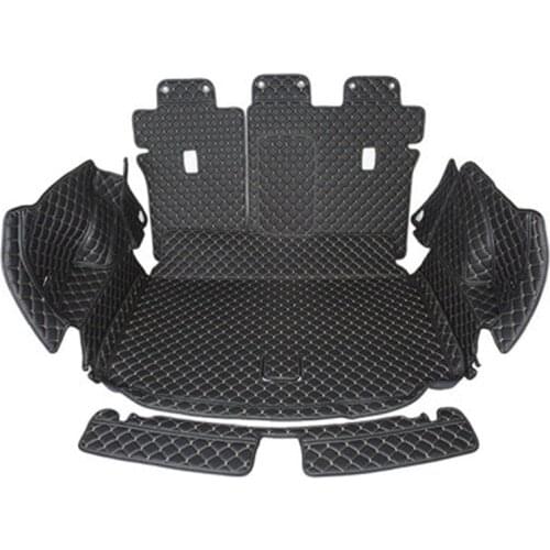 Car styling For 2018 Volkswagen T-ROC Fully enclosed car PU backup trunk box pad protective tail box mat