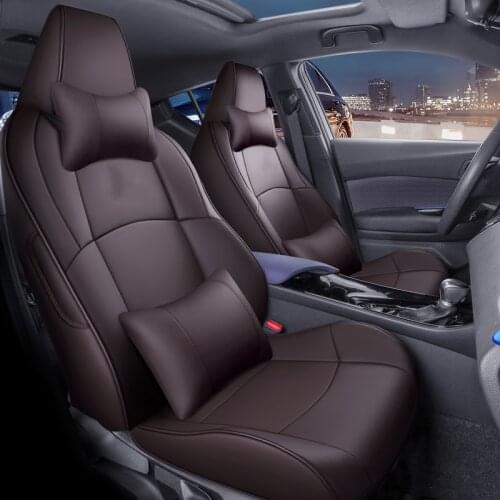 Custom made Fit Car Seat Covers for Toyota Select C-HR 2018 years with Waterproof PU Leatherette Auto Protect car seat cushion
