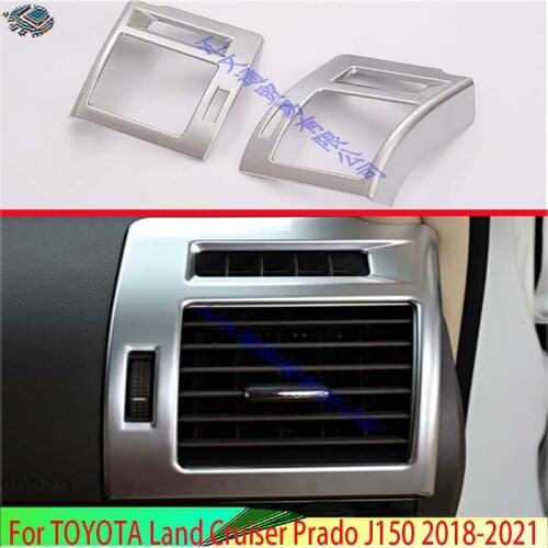 For TOYOTA Land Cruiser Prado J150 2018 2019 ABS Auto Styling Side Air Conditioning AC Outlet Vent Cover Trim 2 Pcs / Set
