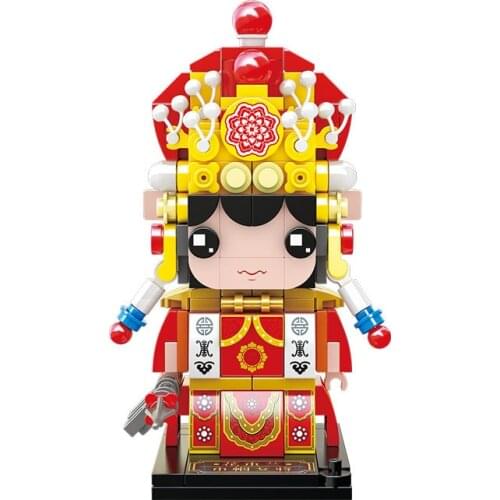 LIN00230-29 National Tide Female Player Hua Mulan Mu Guiying mini Brickheadz Aberdeen building Block Toys for Children Gifts