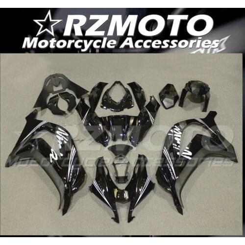 Injection Molding New ABS Whole Fairings Kit Fit for Kawasaki Ninja ZX-10R 2016 2017 2018 2019 2020 Bodywork set black glossy