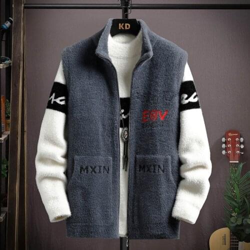 Winter Thick Warm Coat Men Fur Jacket Casual Vest High Quality Streetwear Coats Men Size 3XL Dropshipping