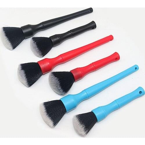2 Pcs Set Car Wash Brush Set Air Conditioning Air Outlet Cleaning Soft Brush Electronic Product Cleaning Brush Piano Brush