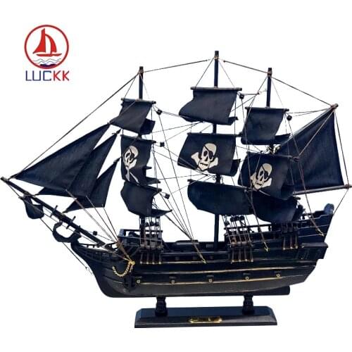 LUCKK New Hot Sale 3D Wooden Assembly Zeilboot Model Caribbean Sailboat Corsair For Home Decoratie Sailing Boats Toys Gifts