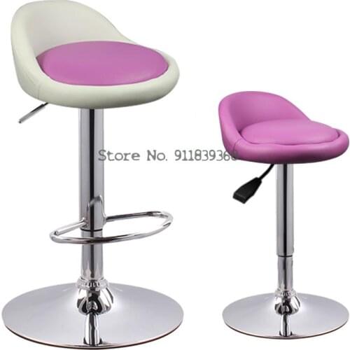Lift Bar Chair High Foot Back Bar Chair Mobile Phone Shop Stool Front Desk Chair Home European Style High Bar Chair