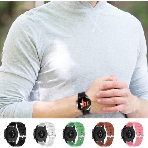 22mm Soft Silicone Comfortable Solid Color Watch Strap Band Wristband for Huawei GT2 Pro/GT 2e/GT/GT2 ремешок для часов
