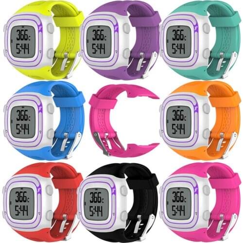 8 Colors Sports Silicone Bracelet Strap Band For Garmin Fore runner 10 15 GPS Sports Watch Replacement Wrist Band With Tool