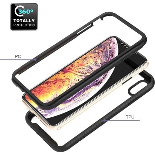 Luxury Hybrid Armor Shockproof Case For iphone 11 PRO MAX 12 PRO X XS MAX XR 6 6S 8 7 Plus 360 Full Body Protective Phone Cover