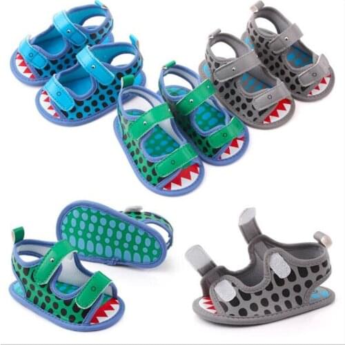New Summer Baby Shoes Infants Cartoon Sandals Antislip Soft Toddler Boys First Walkers