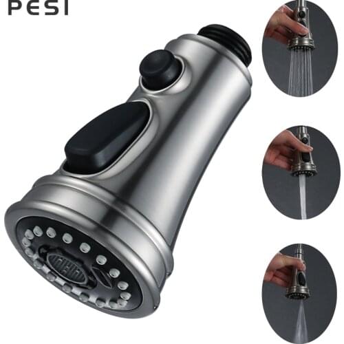 Kitchen Bathroom Tap Faucet Pull Out Shower Head Water Spray Replacement Head Sprinkler Outlet Sprayer