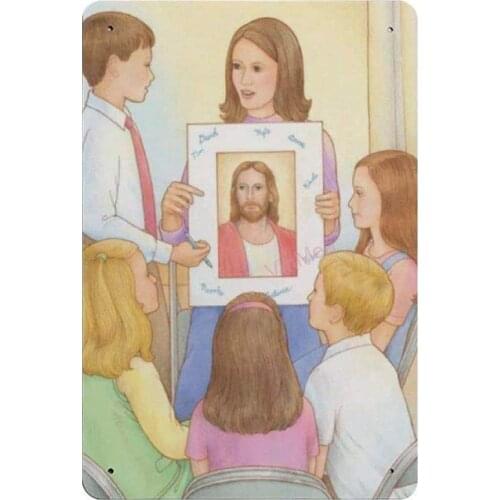 Latter Day Saints Primary Class Novelty Parking Retro Metal Tin Sign Plaque Poster Wall Decor Art Shabby Chic Gift