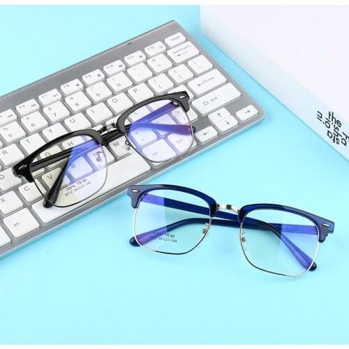 Vintage Women Men Glasses Frames Square Rivets Retro Eyeglasses Students Classic Optical Eye Glasses Frame Spectacles Unisex