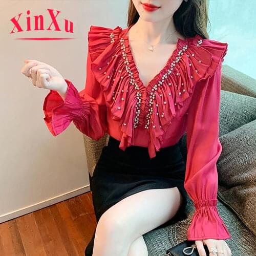 Блузки с рукавом Xinxu China At AliExpress