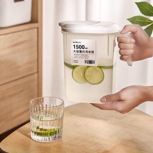 1500ML 2000ML Japaness Water Bottle Household Living Room Large-Capacity Drop-proof Teapot Juice My Drink Kettle Refrigerated