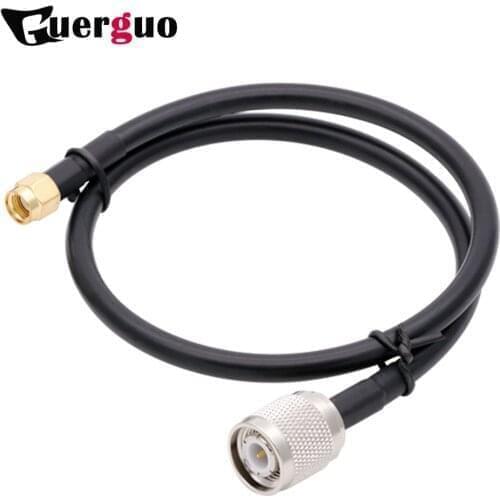 1PC 30CM 12" SMA Coaxial RF Connector RP SMA Male to RP TNC Male with RG58 Cable For Antenna Intercon/WIFI/GSM/3G/GPS/4G Module