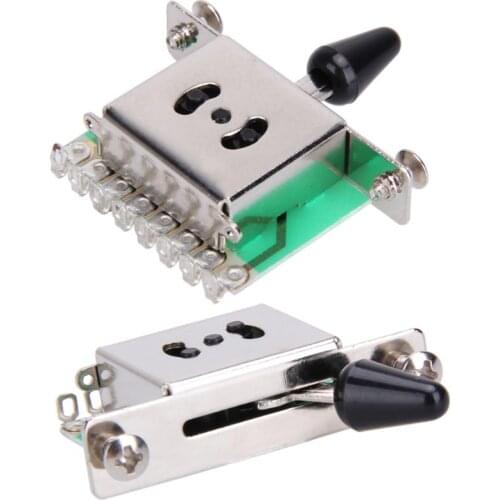1 PC 5 Ways Electric Guitar Pickup Selector Switch Parts Guitar Parts & Accessories Black/White Tip for Electric Guitar Access