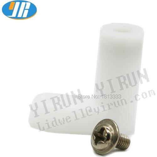 Factory price 10 pcs/ lot PCB feet with screw for game board white L type plastic PCB feet