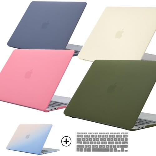 2019 Matte Laptop Case For Apple MacBook Air Pro Retina 11 12 13 15 for mac book New Pro 13.3 15.4 inch A1706 A1932+Keypad Cover