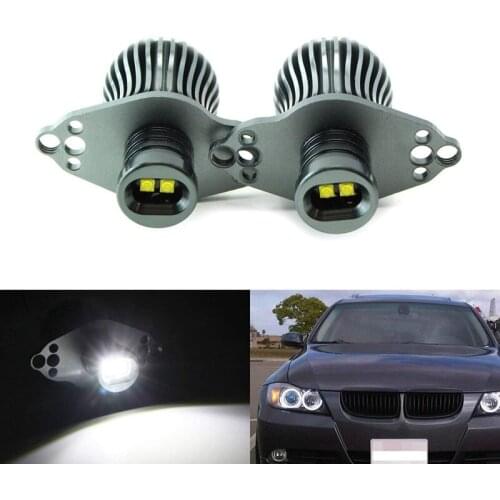 2X LED Angel Eye Marker Bulbs for BMW E90 3 Series 20W Xenon White High Power LED Light