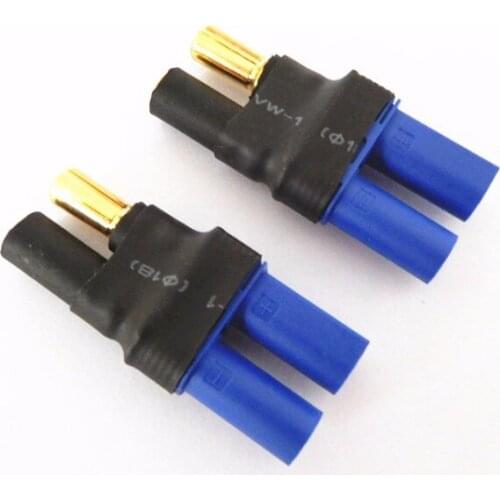 5pcs No Wires EC5 Female Connector to HXT 5.5MM Bullet Plug Lipo Battery Adapter
