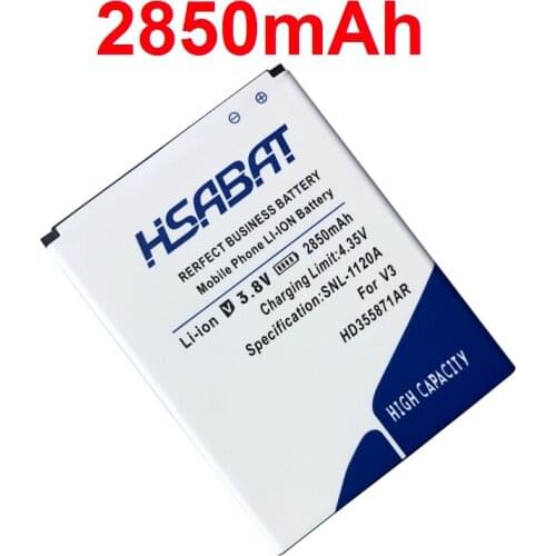HSABAT HD355871AR 2850mAh Battery for iNEW V3 V3C V3+ V3Plus /V3 PLUS Mobile Phone Batteries