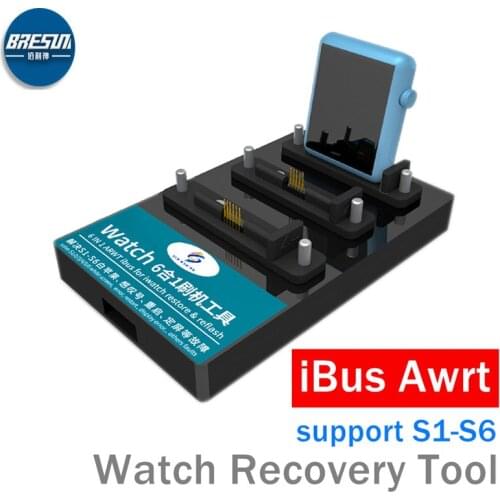 AWRT IBUS for Apple Watch S1, S2, S3, S4, S5, S6 restor tool to resolve exclamation mark white Apple reboot screen touch failure