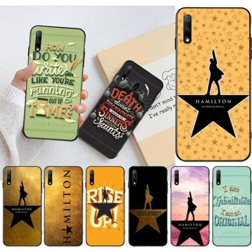 Hamilton Musical Lyrics Painted Phone Case for Huawei Honor 30 20 10 9 8 8x 8c v30 Lite view pro