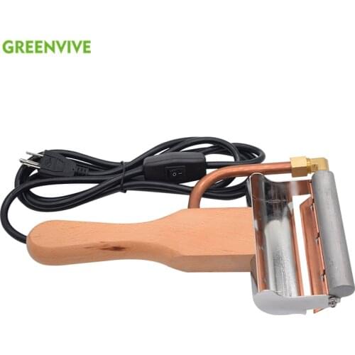 Electric Heating Uncapping Plane Honey Knife Beekeeping Equipment Wooden Handle Tool Uncapping Fork Scraping Hot spleen cutting
