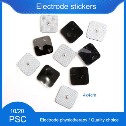 10/20pcs 4*4cm Electrode Stimulator Sticker Self-adhesion Electrode for EMS Tens Unit Electrical Muscle Stimulator Pads Relax