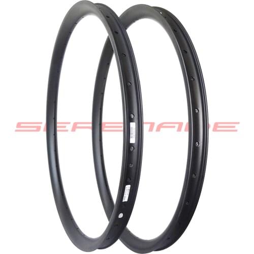 29er xc / trail version 28mm Width Carbon Fiber Mountain Bike Clincher Rim Tubeless Compatible
