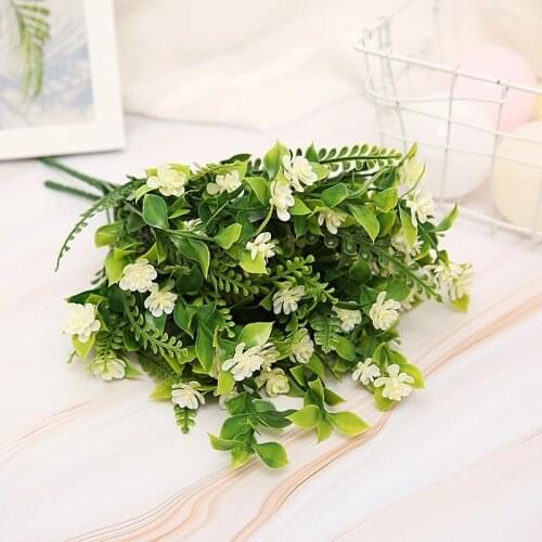 Simulation Hepta-claw Plastic Handle Fake Plant Home Project Furnishings Dining Table Restaurant Decoration Flower Wholesale