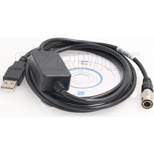 Hirose 6 Pin to USB Computer Win10 Data Cable for Sokkia Topcon Gowin South NTS Total Station