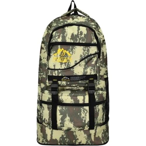 Camouflage Camping Backpack Waterproof 65 Liter Trekking Hunting of Mountaineering Camping Tools Fishery Sport Bag