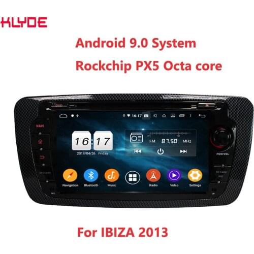 KLYDE KD-7004 2 din 7inch touch screen Android 9.0 octa core Car DVD video player with GPS Bluetooth for IBIZA 2013