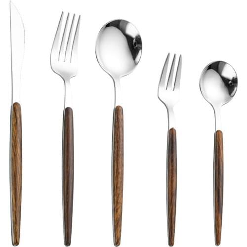 Kitchen Tableware Cutlery Silver Gold Color Cutlery Set Stainless Steel Luxury Dinnerware Fork Spoon Knife Western Dinner Set