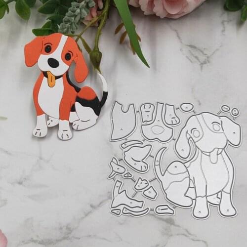 Lovely Dog Metal Cutting Dies Stencil Scrapbooking DIY Album Stamp Paper Card H58C