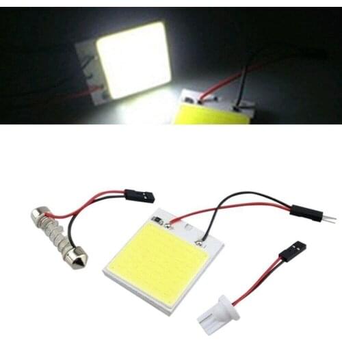 New 48SMD COB White LED T10 Car Vehicle Interior Panel Light 12V Dome Lamp Bulb