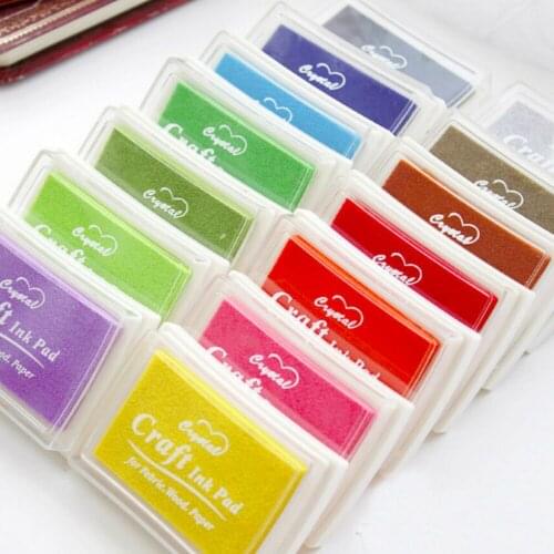 Clear Stamp Seal Inkpad DIY 15 Colors Free Shipping