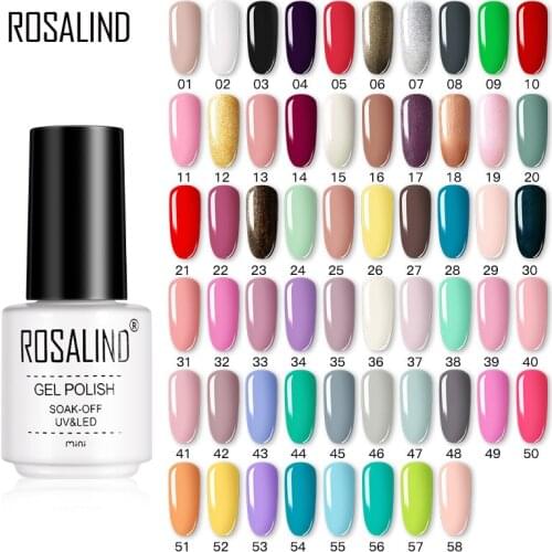 ROSALIND Hybrid Varnishes Gel Nails Polish All For Manicure Semi Permanent Nail Art Gellak UV Nail Gel Vernis Design Top Coat
