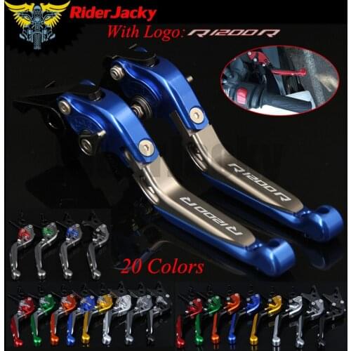 RiderJacky LOGO "R1200R" Motorcycle CNC Brake Clutch Levers For BMW R1200R/R1200RS (2015+up) 2015-2018 2016 2017