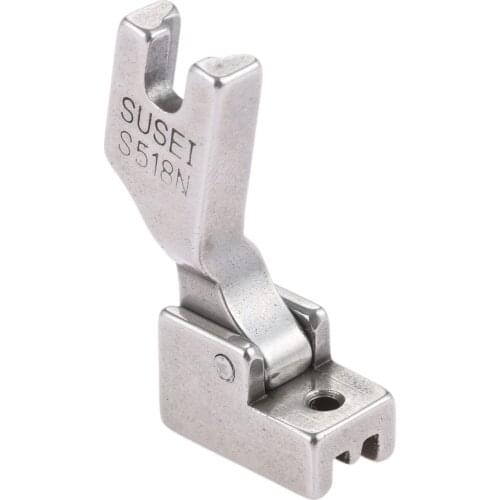S518N Invisible Zipper Foot Steel Industrial Sewing Machine Presser Foot Fits In All Flat Series Industrial Sewing Machines