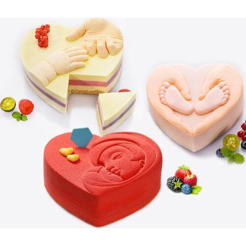 Heart Shape Special 3D Cake Mold Birthday Fondant Mold Baking Tools Decoration Accessories For Kitchen ALI88