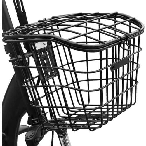 Bicycle Basket With Cover Removable Bike Handlebar Front Basket Bicycle Rack Hanging Basket Cycling Cargo Carrier