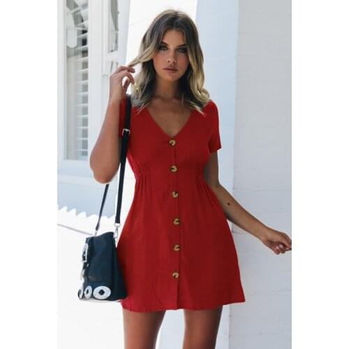 WOOOLAN.Y Short Summer Dresses