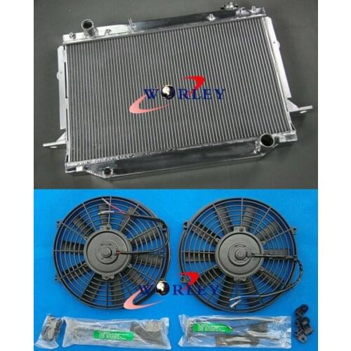 Aluminum Radiator + FANS LEXUS LX450 / TOYOTA LANDCRUISER FZJ80 1FZ-FE 4.5L MT
